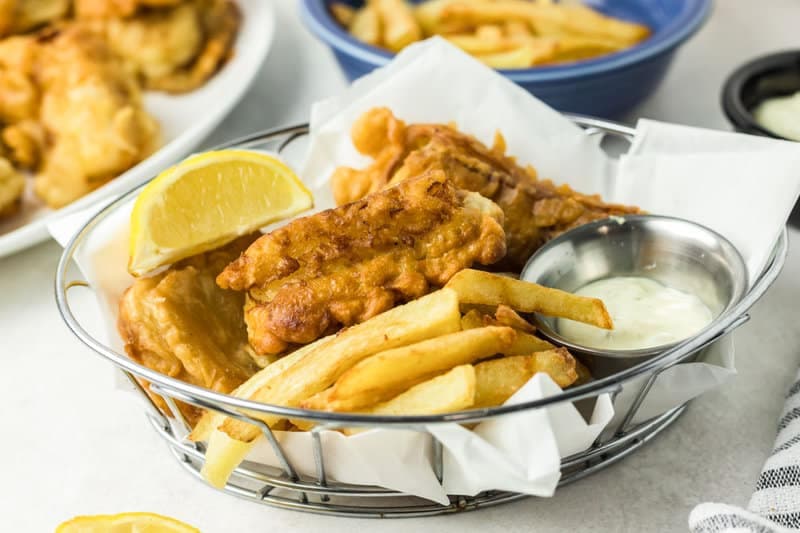 Classic Beer Battered Fish and Chips (Crispy Restaurant-Style)