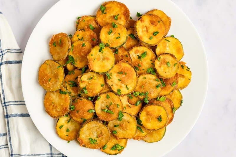 Crispy Fried Zucchini Chips - Family Recipe 40+ Years