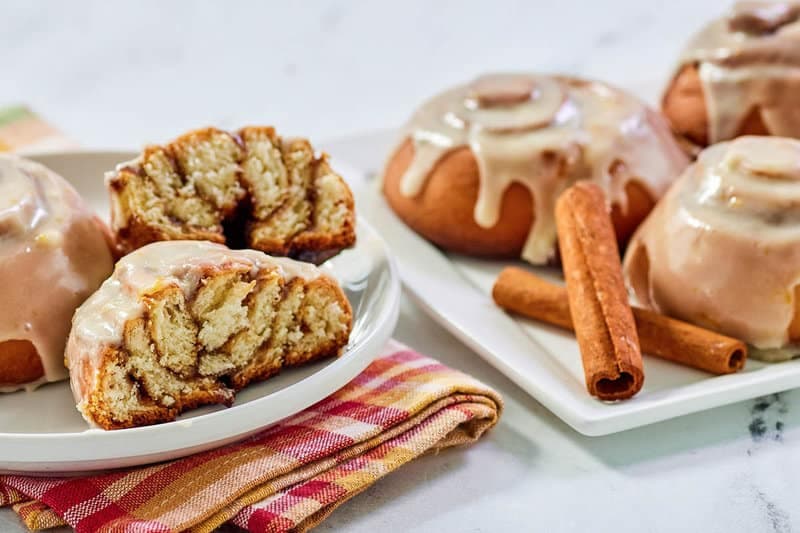 Panera Cinnamon Rolls with Orange Extract Frosting