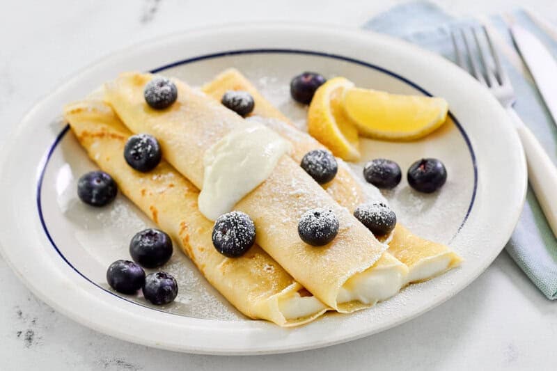 IHOP Lemon Ricotta Blueberry Crepes