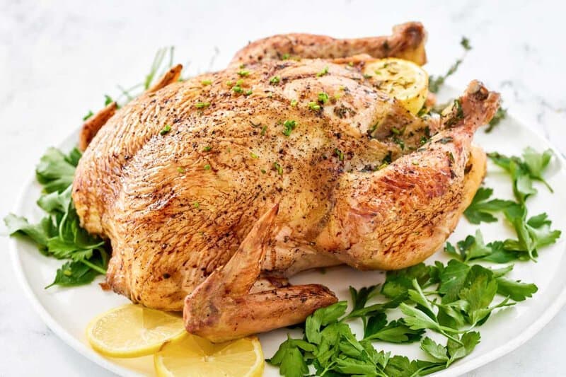 Perfect Oven Roasted Chicken - Crispy Skin, Juicy Meat