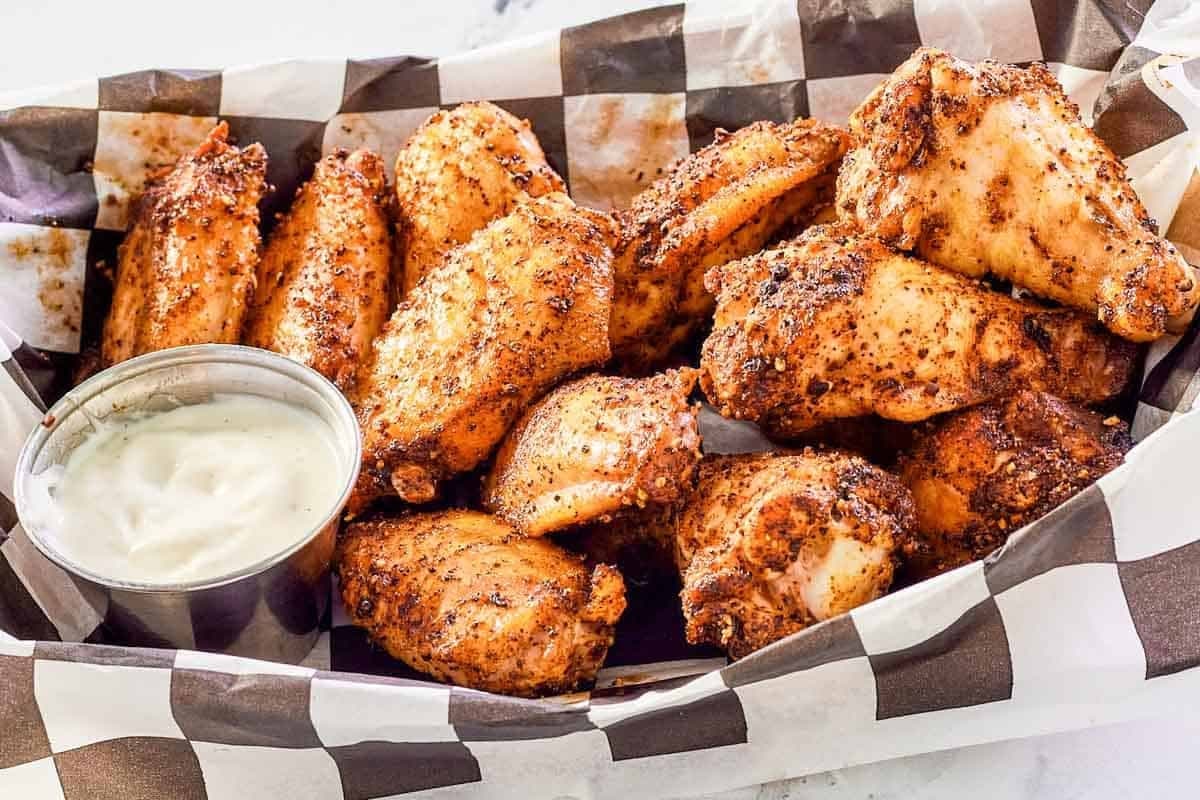 Dry Rub Smoked Chicken Wings