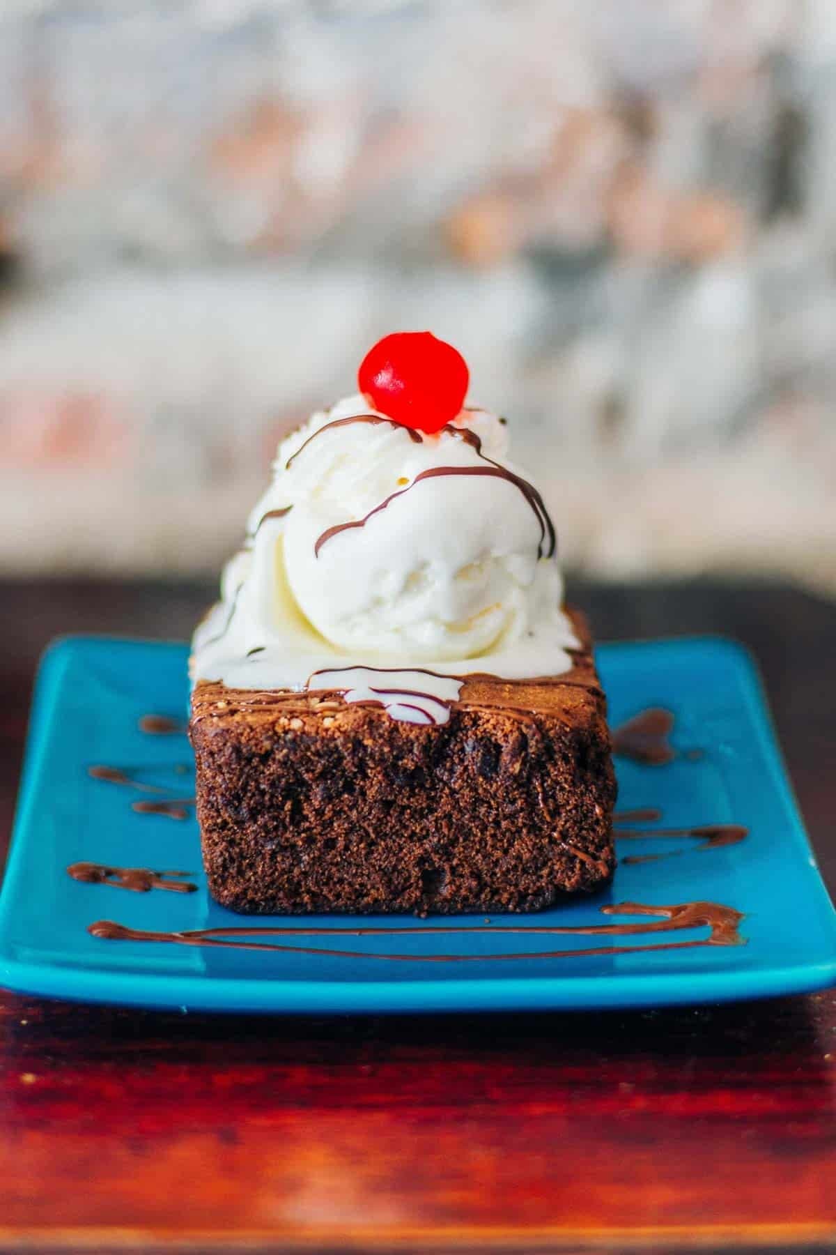Chili's Chocolate Brownie Sundae