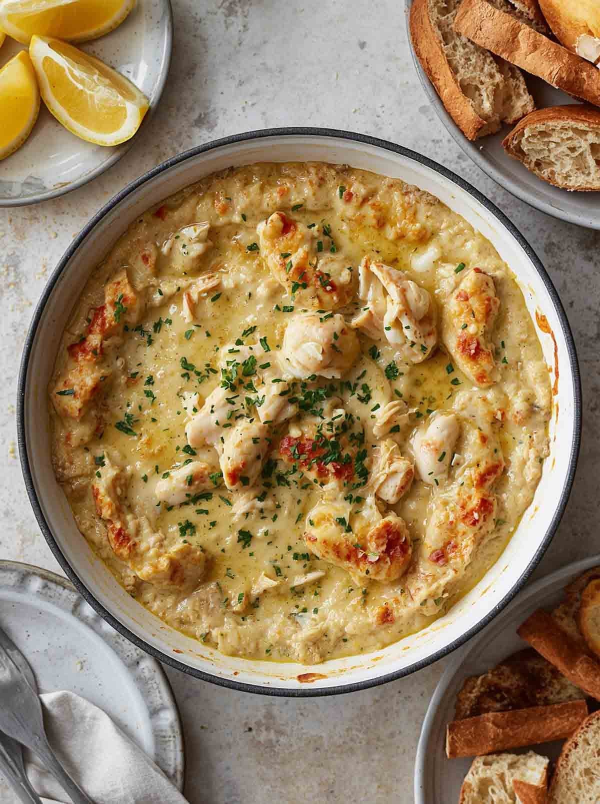 Simon and Seaforts Hot Dungeness Crab Dip | Creamy Appetizer