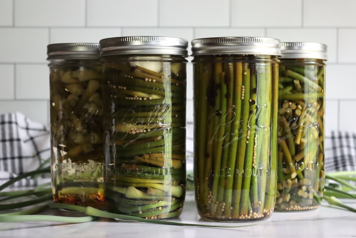 Pickled Garlic Scapes