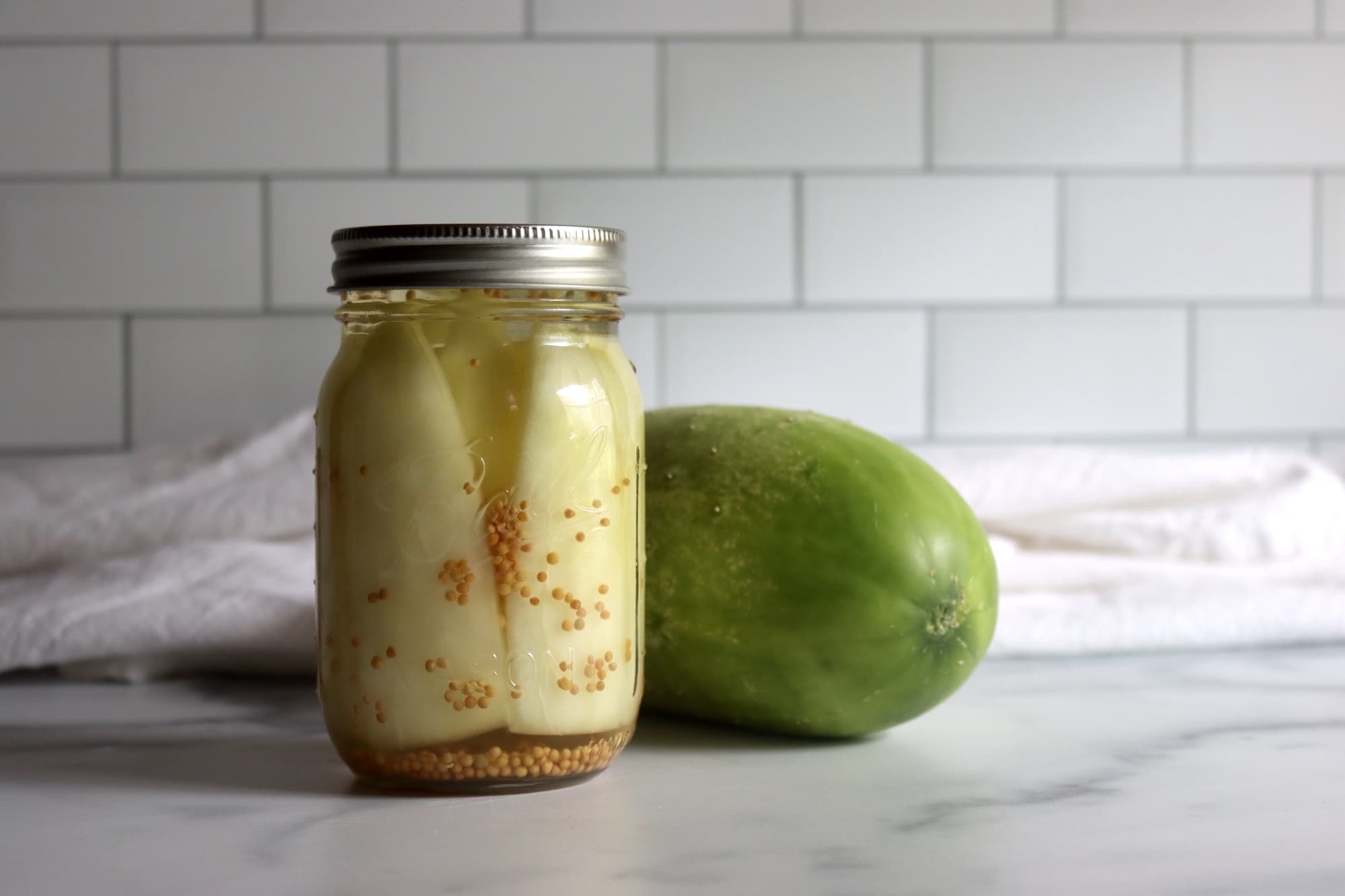 Senfgurken (German Mustard Pickles)