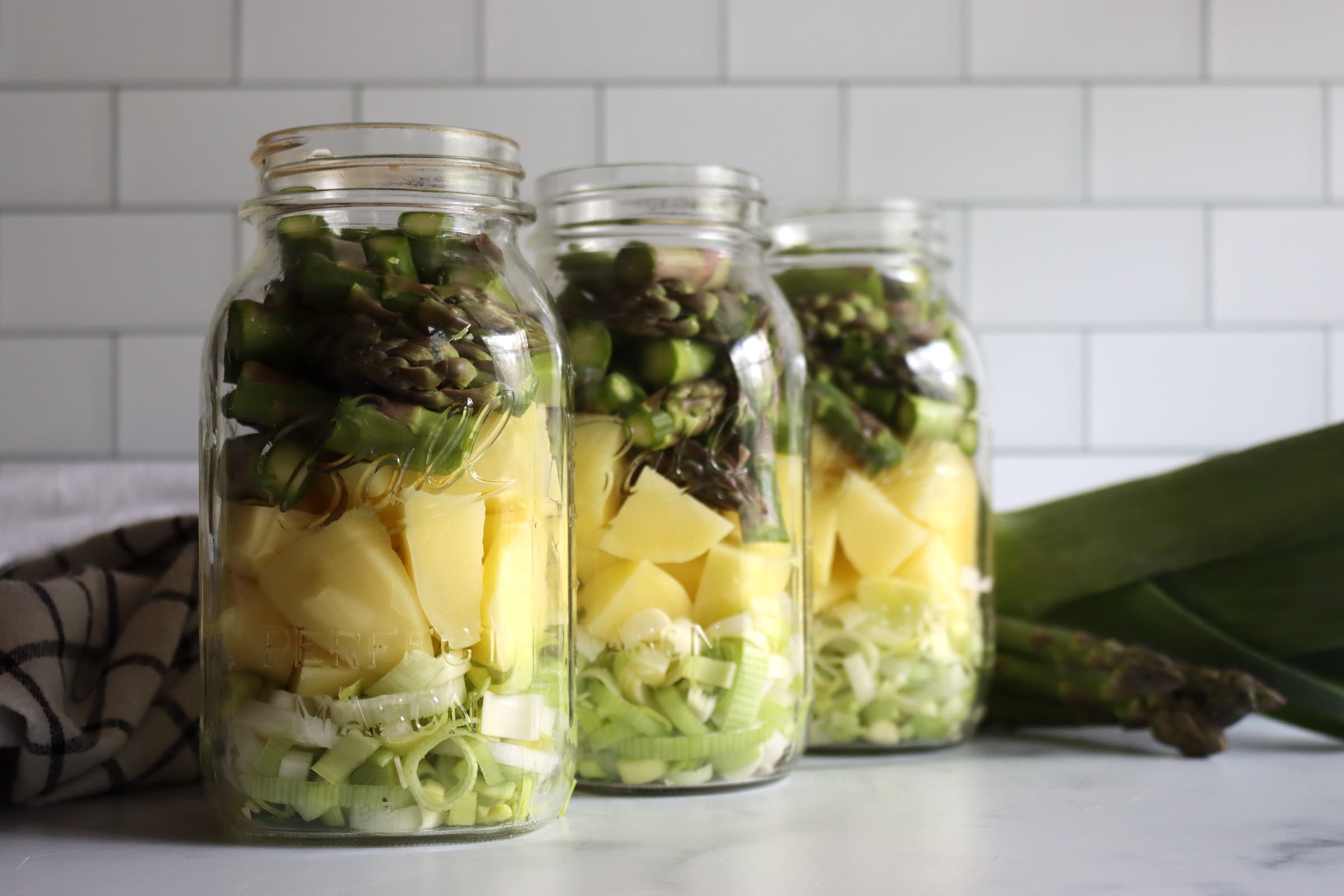 Canning Asparagus Potato & Leek Soup