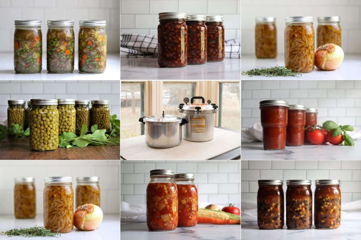 Pressure Canning Meat or Vegetables