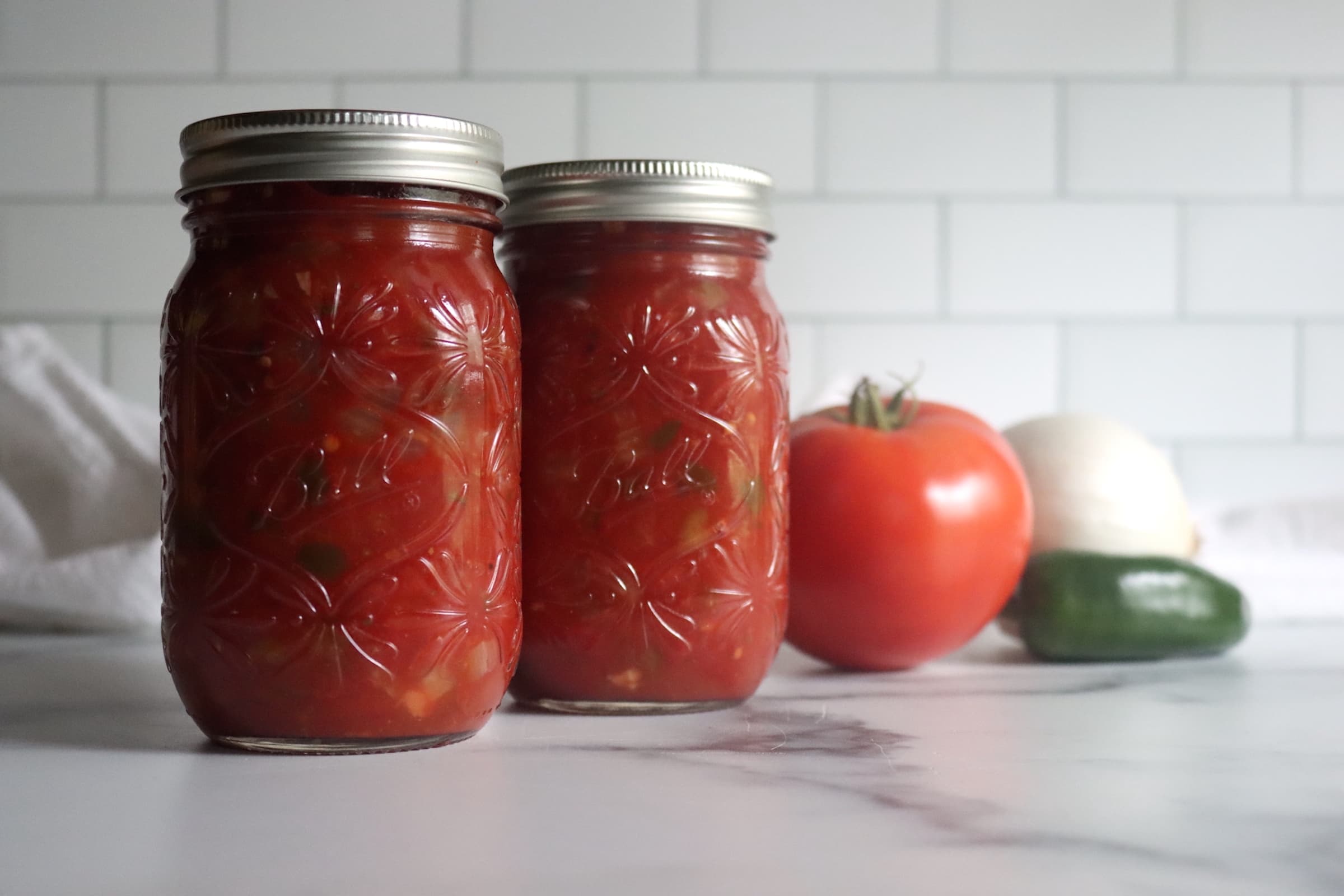Tomato Salsa with Tomato Paste (Thickened Salsa)