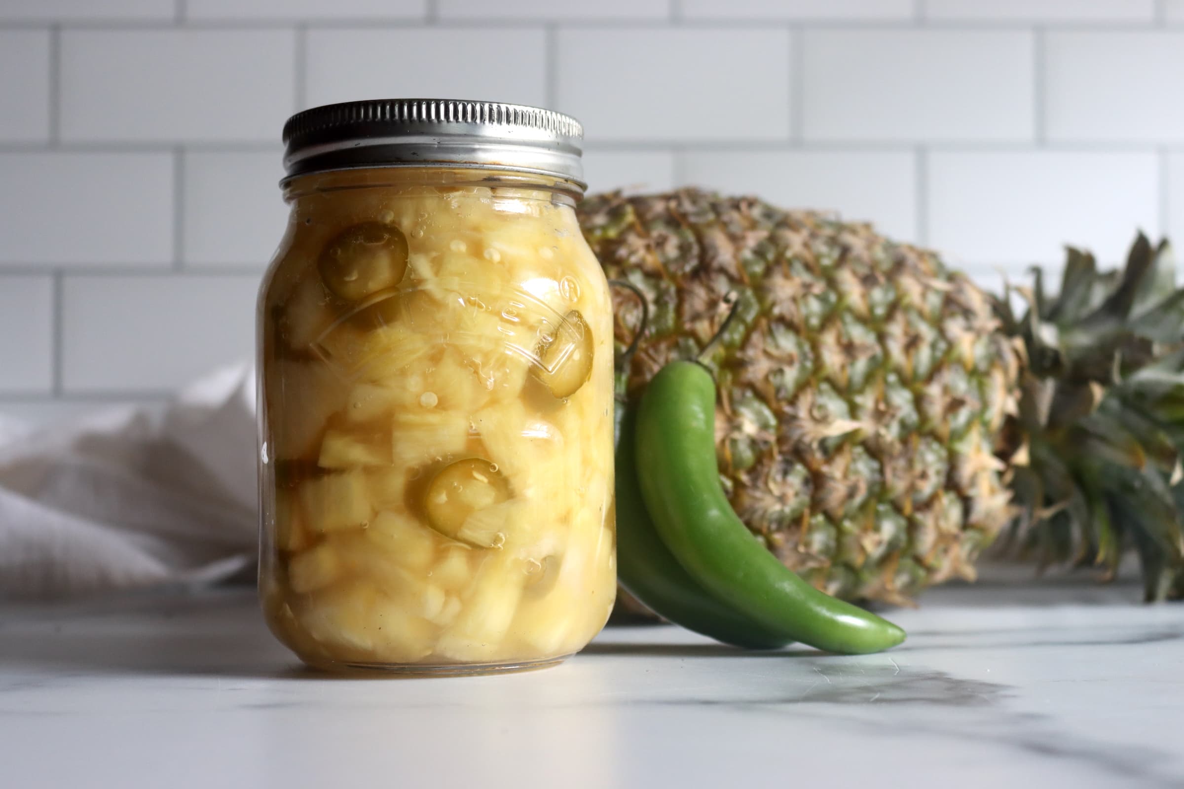 Spicy Pickled Pineapple