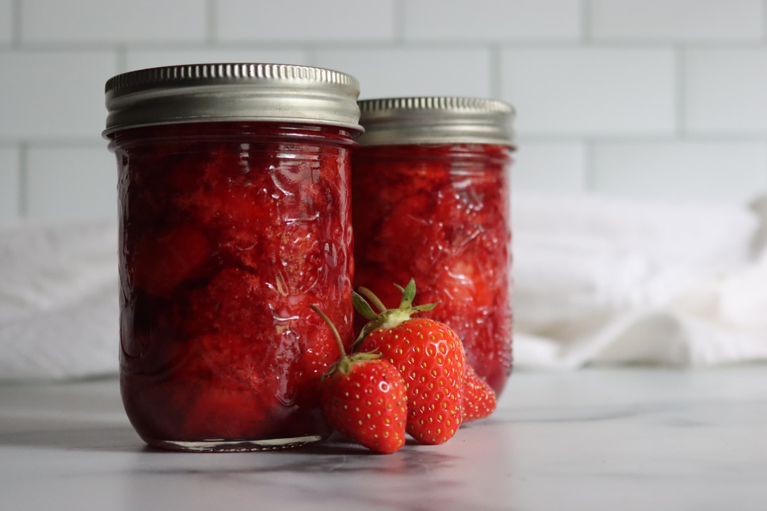 Low Sugar Strawberry Jam (with Pomona’s Pectin)