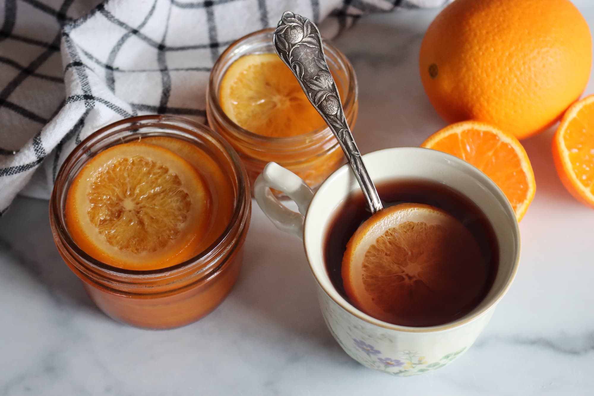 Orange Slices in Honey Syrup