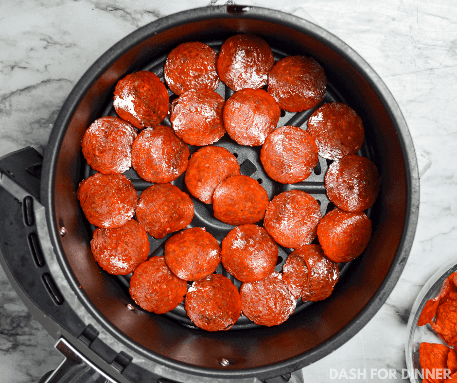 Air Fryer Pepperoni Chips
