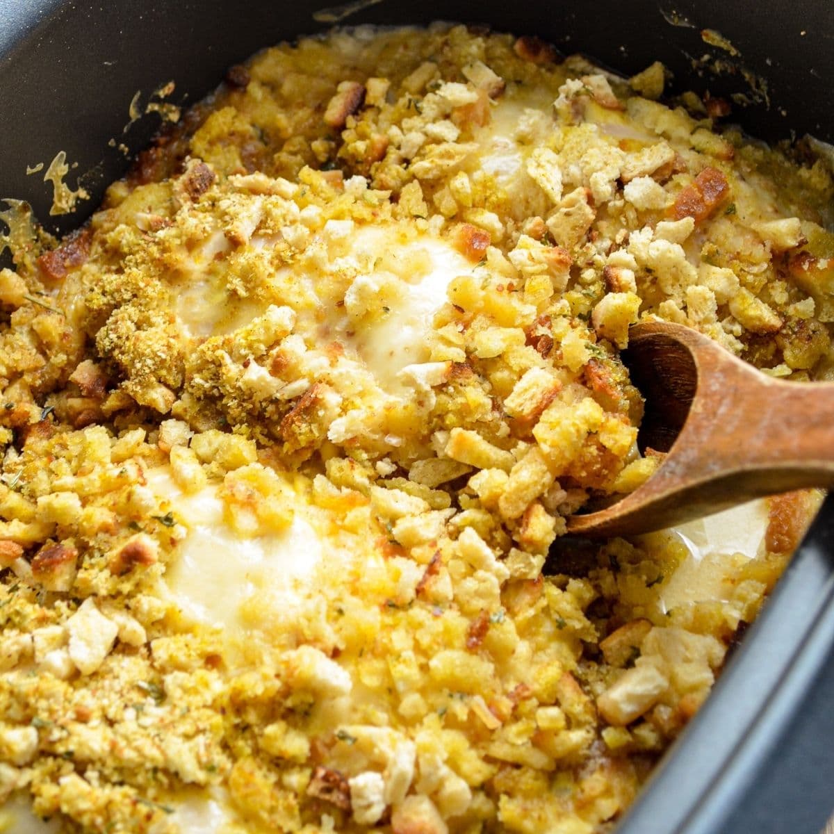 Slow Cooker Swiss Chicken Casserole