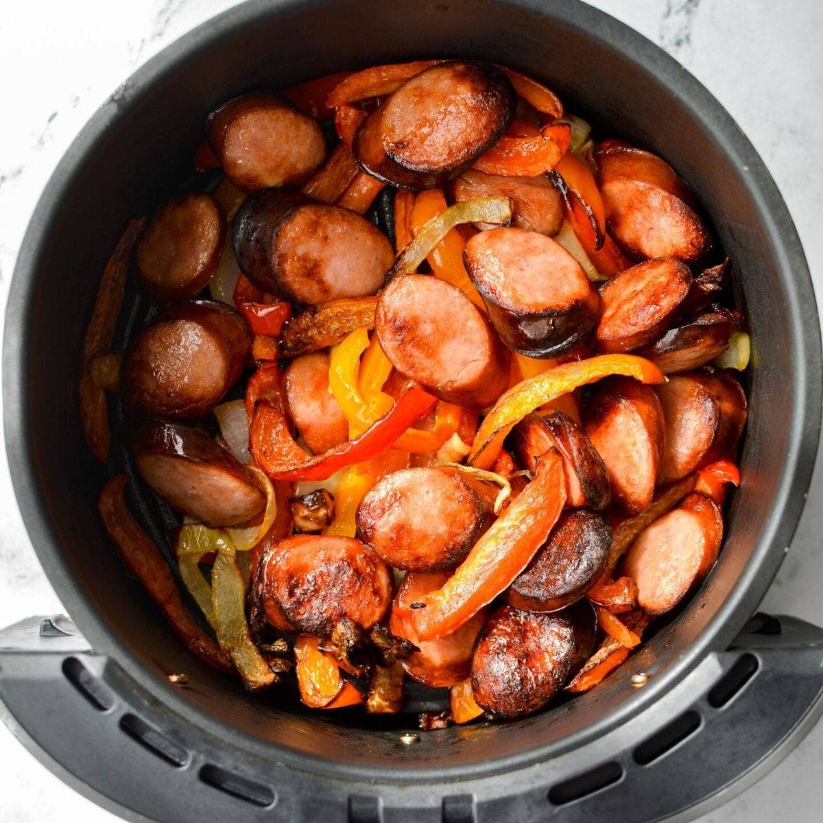 Air Fryer Sausage and Peppers