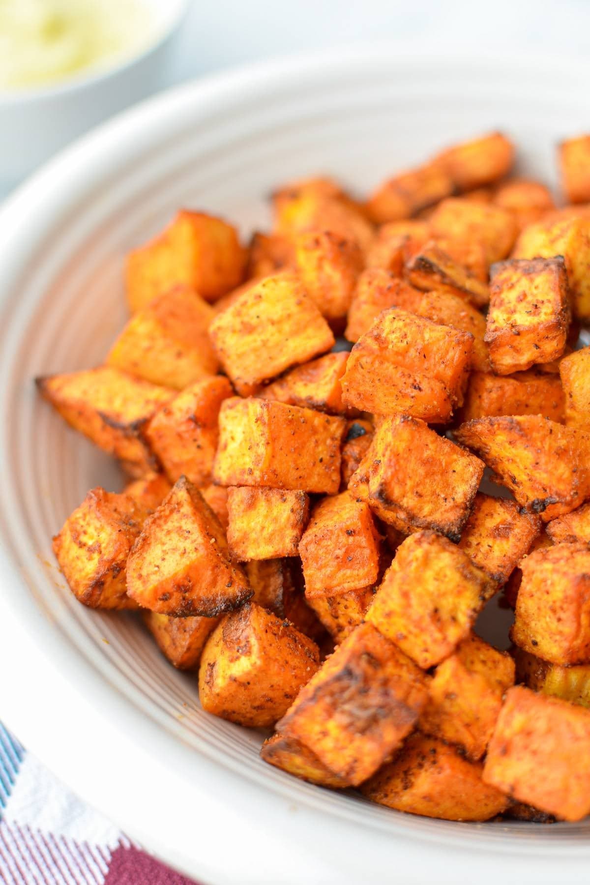 Air Fryer Sweet Potato Cubes