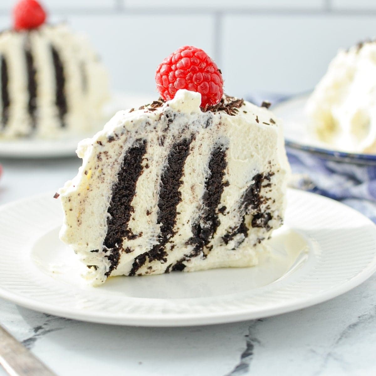 Chocolate Wafer Icebox Cake (Zebra Cake)