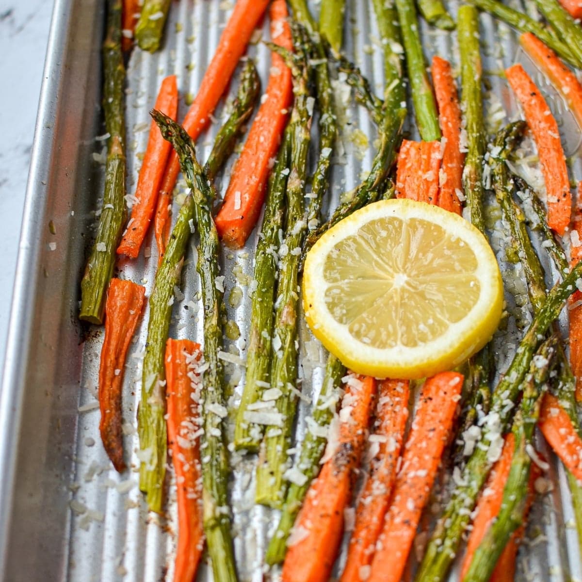 Roasted Asparagus and Carrots
