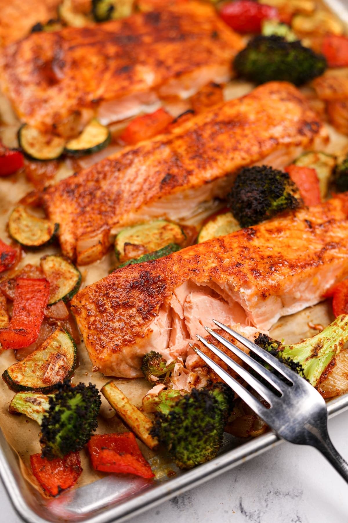 Sheet Pan Salmon and Veggies