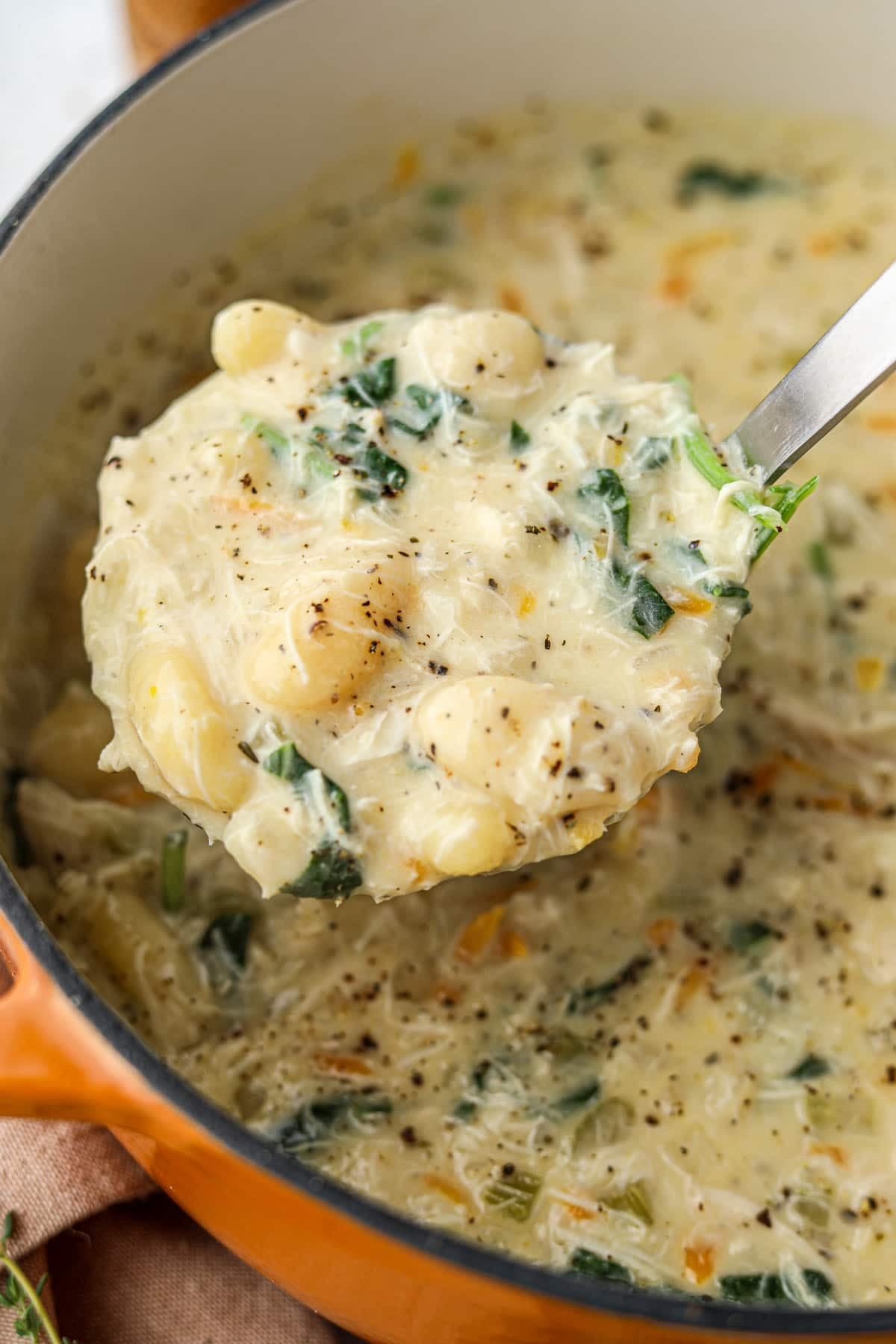Creamy Chicken and Gnocchi Soup (Olive Garden Copycat)