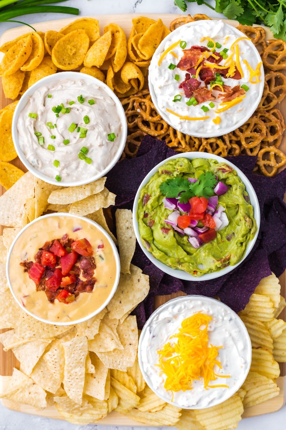 Chips and Dip Charcuterie Board