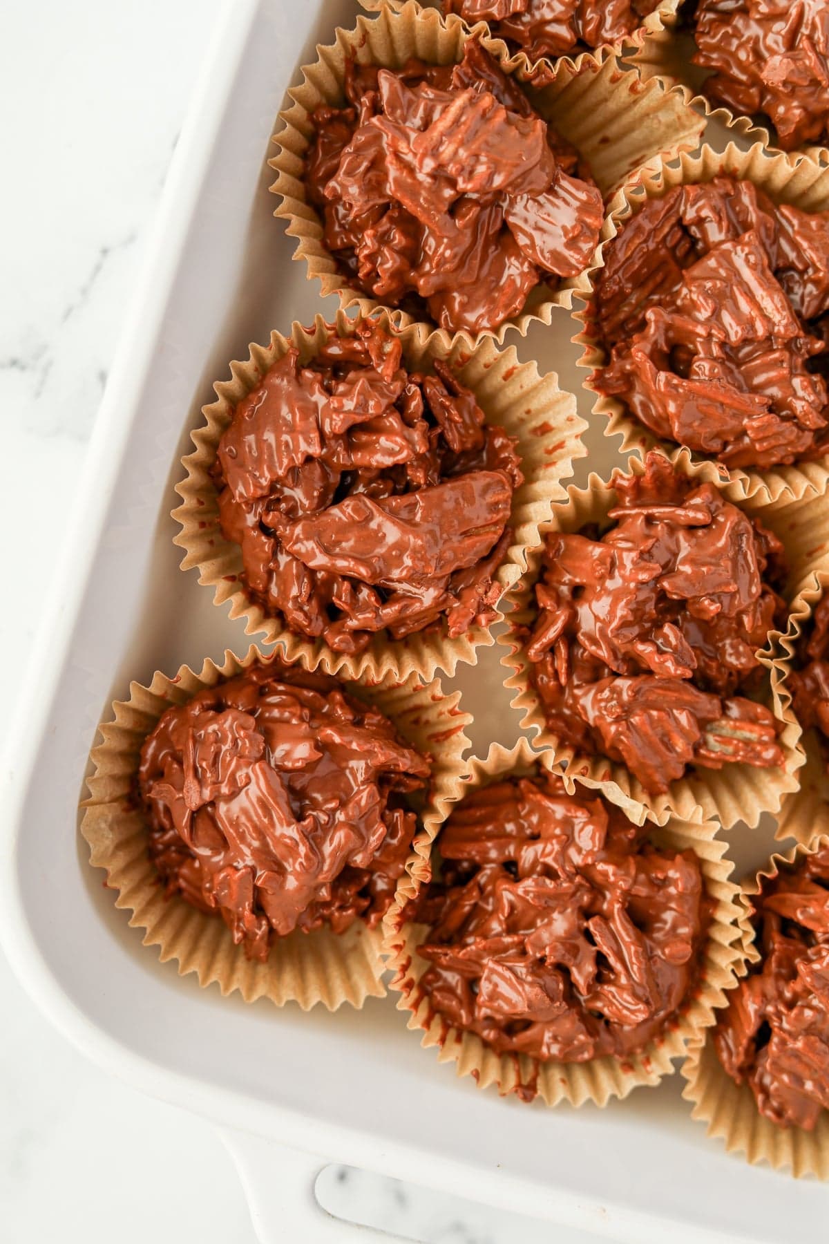 Chocolate Potato Chip Clusters