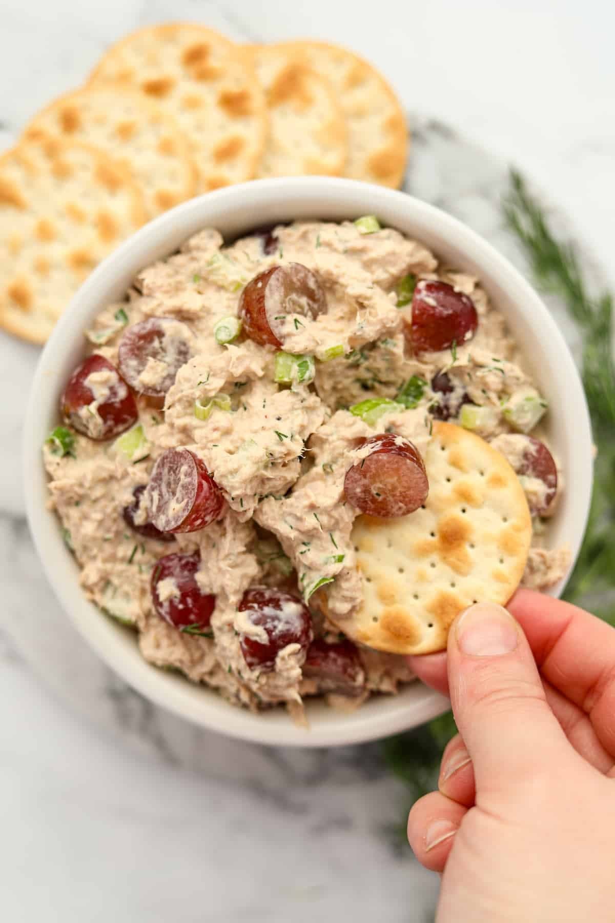 Tuna Salad with Grapes
