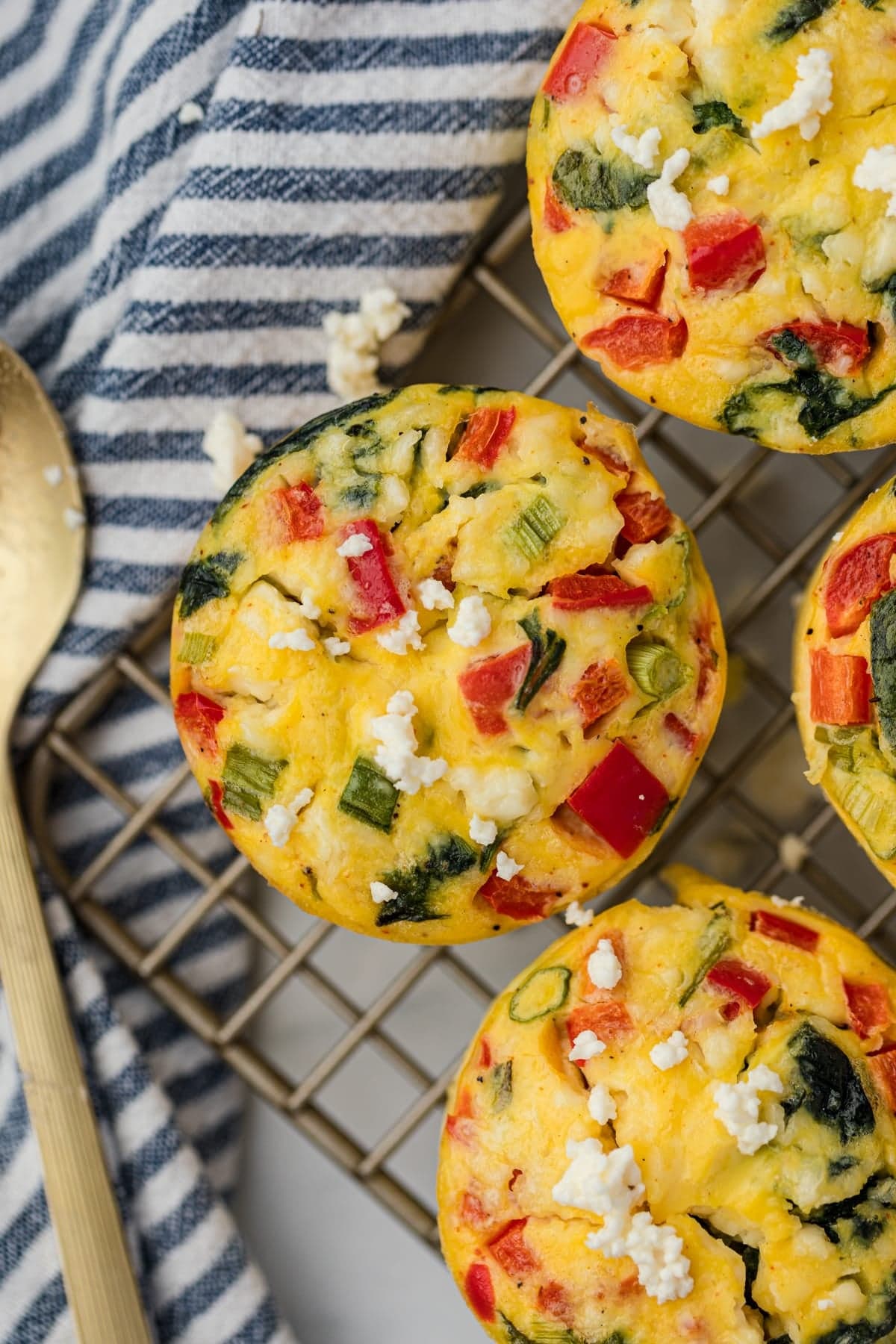 Spinach and Feta Mini Frittatas