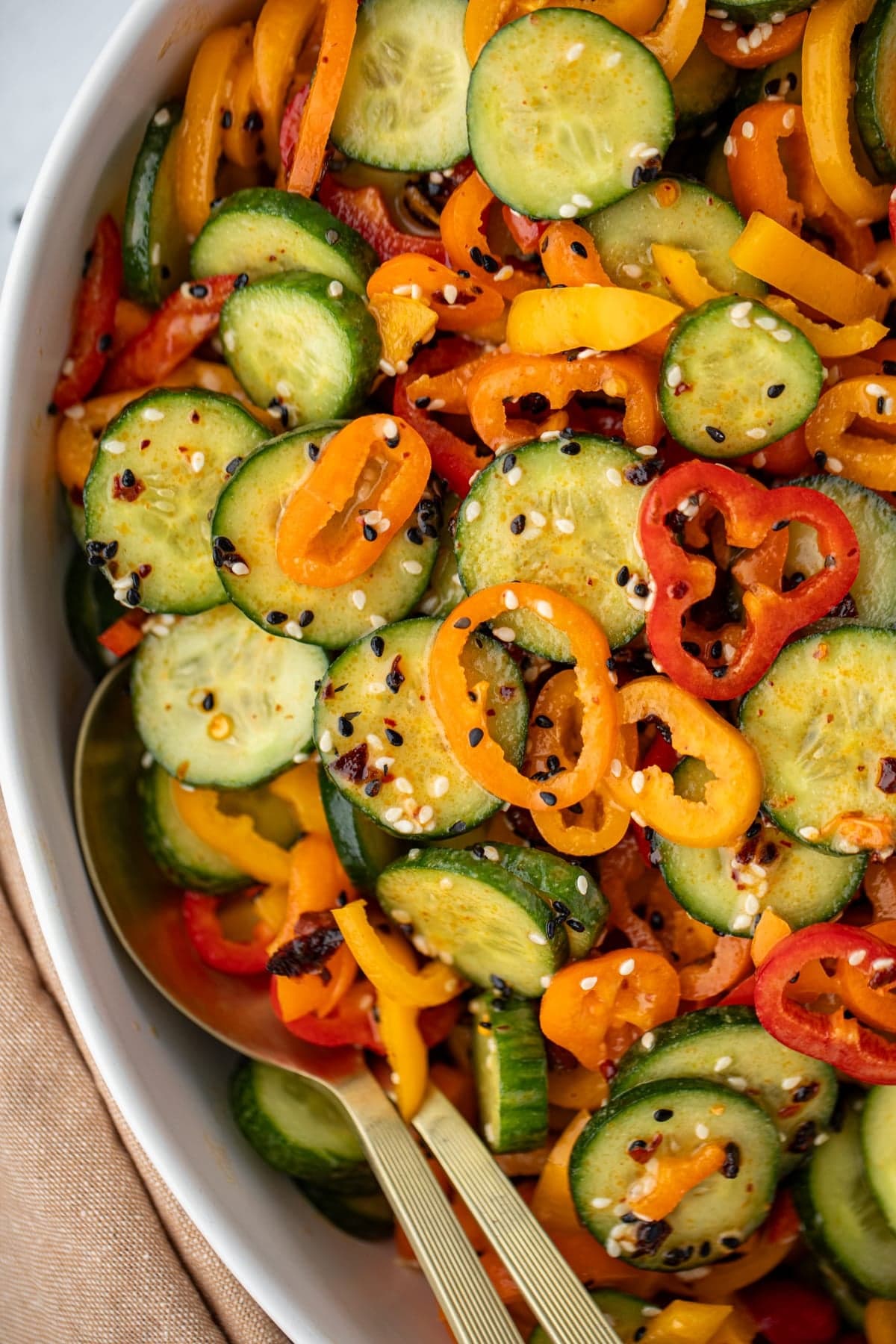 Cucumber and Bell Pepper Salad