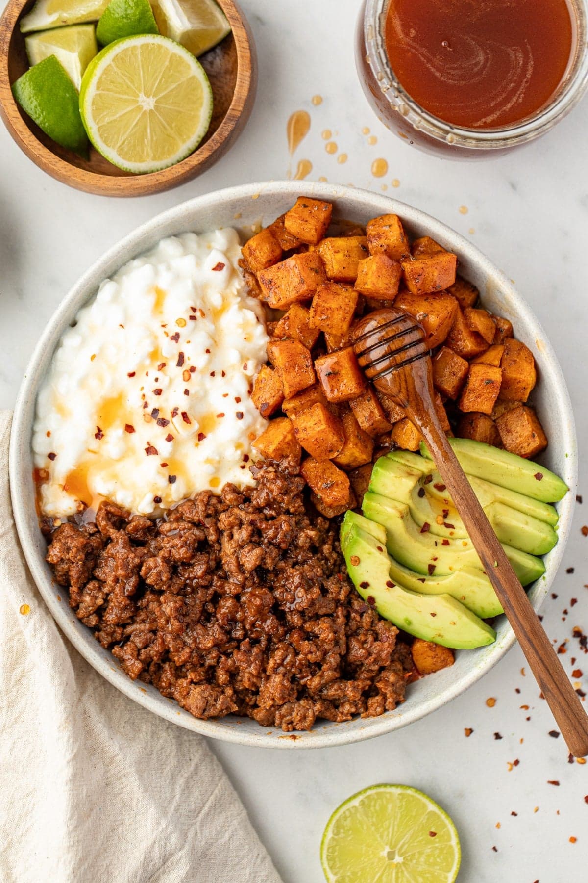 Hot Honey Beef Bowls