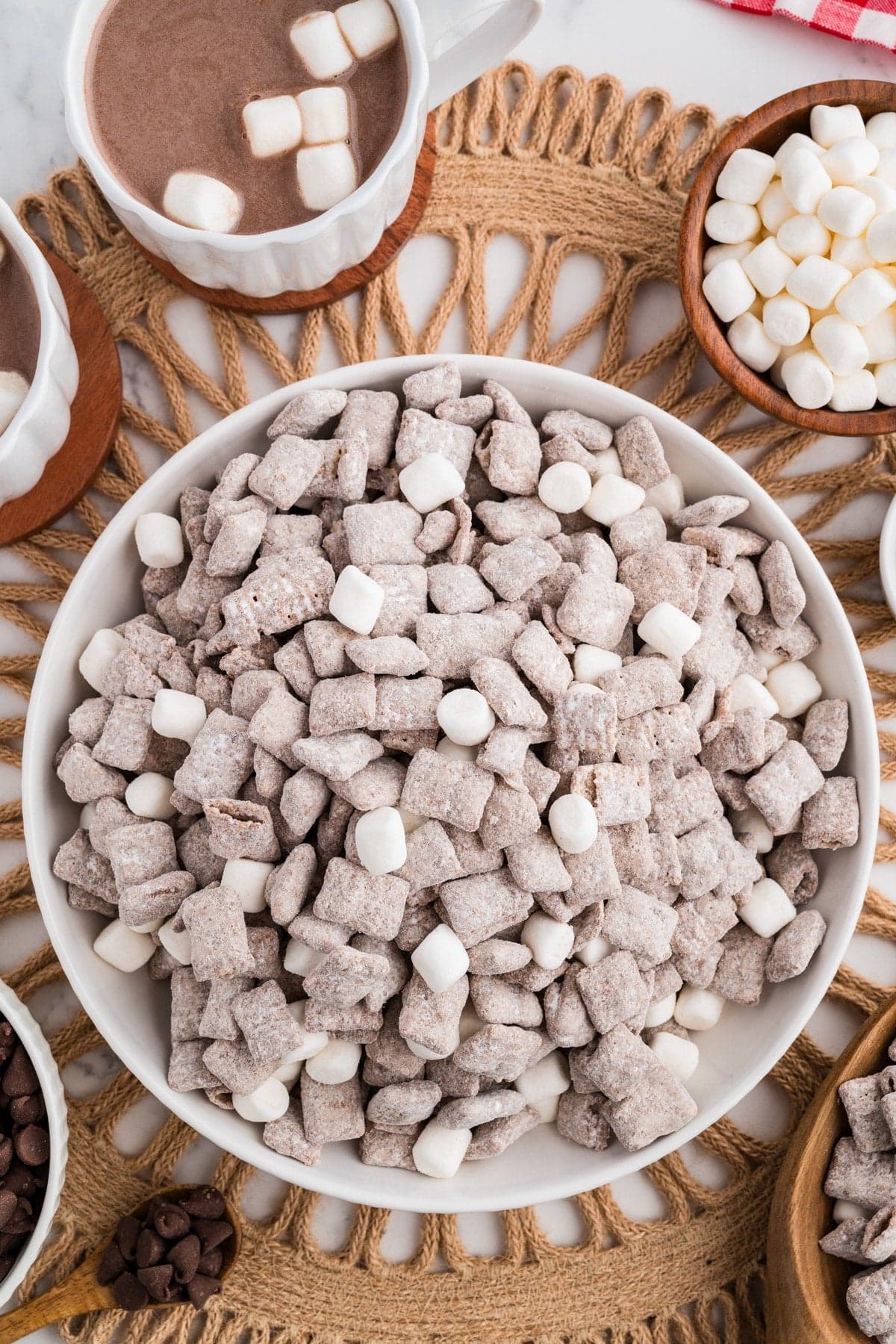 Hot Chocolate Muddy Buddies (AKA Puppy Chow)