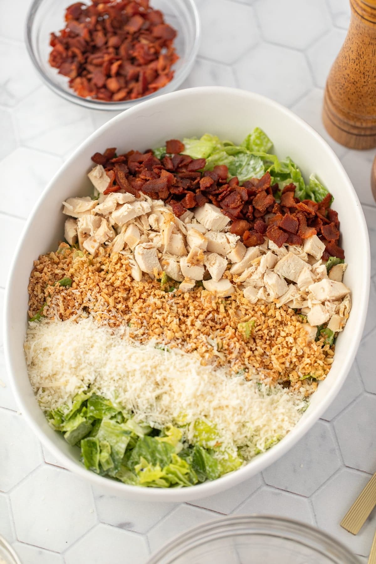 Chopped Chicken Caesar Salad