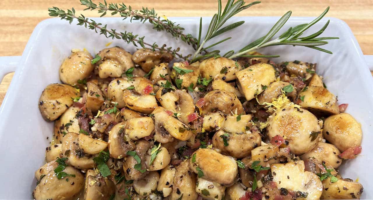 Easy Sautéed Mushrooms with Garlic - The Almost Perfect Side Dish!
