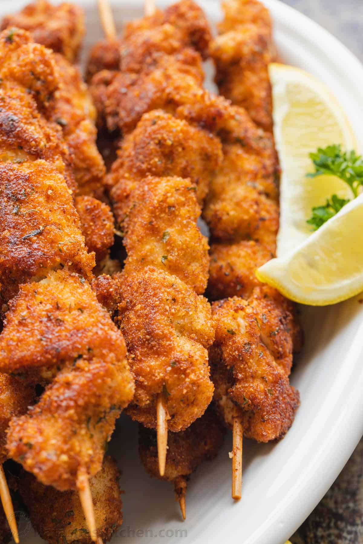 Breaded Chicken Skewers