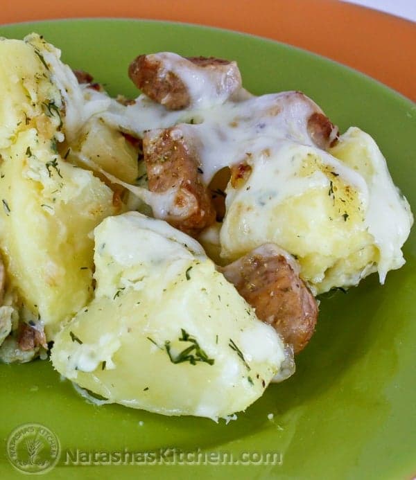 Cheesy Pork and Potato Bake