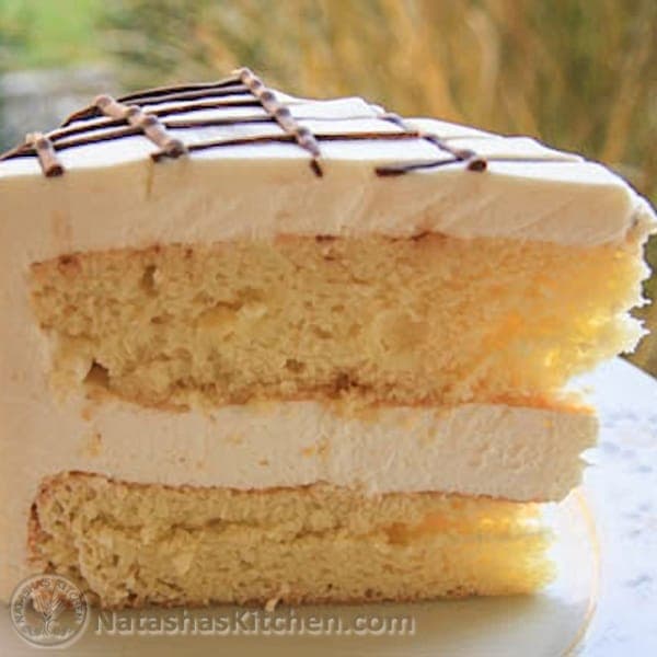 Ptichye Moloko Cake Recipe (Bird's Milk Cake)