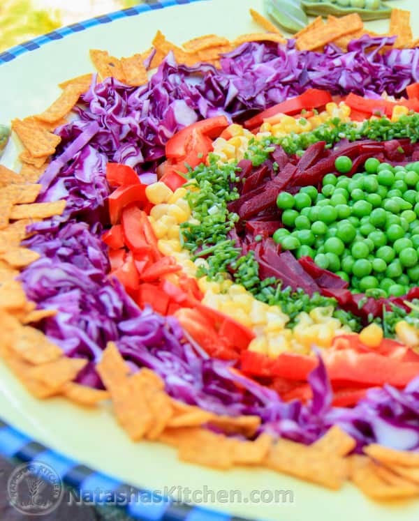 Red Cabbage Wreath Salad