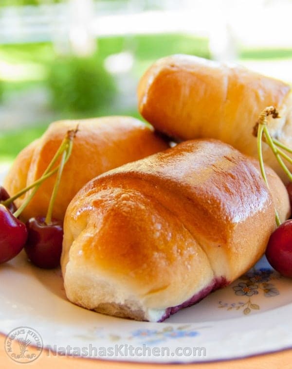 Buchty - Sweet Cherry Filled Buns