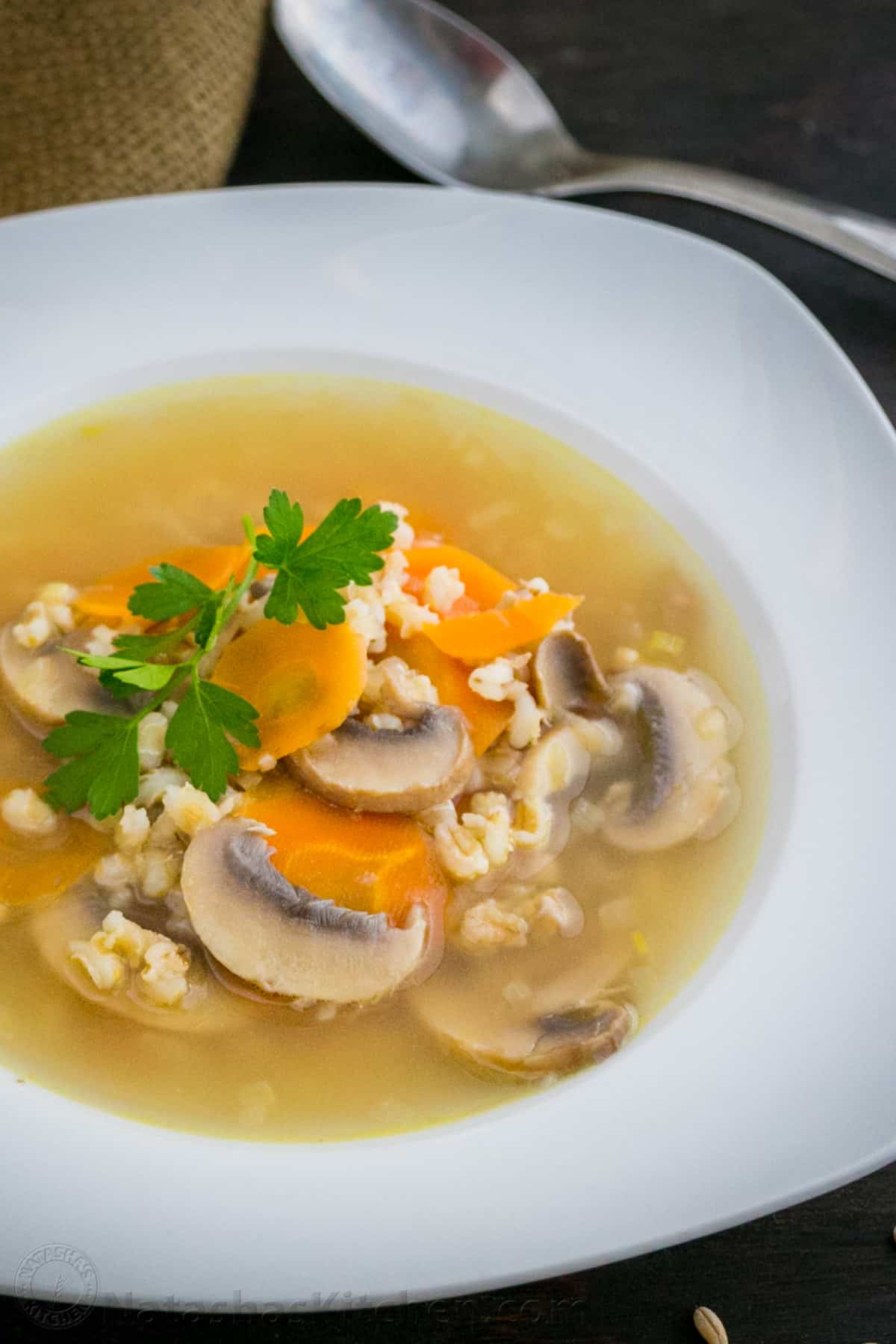 Barley and Mushroom Soup Recipe