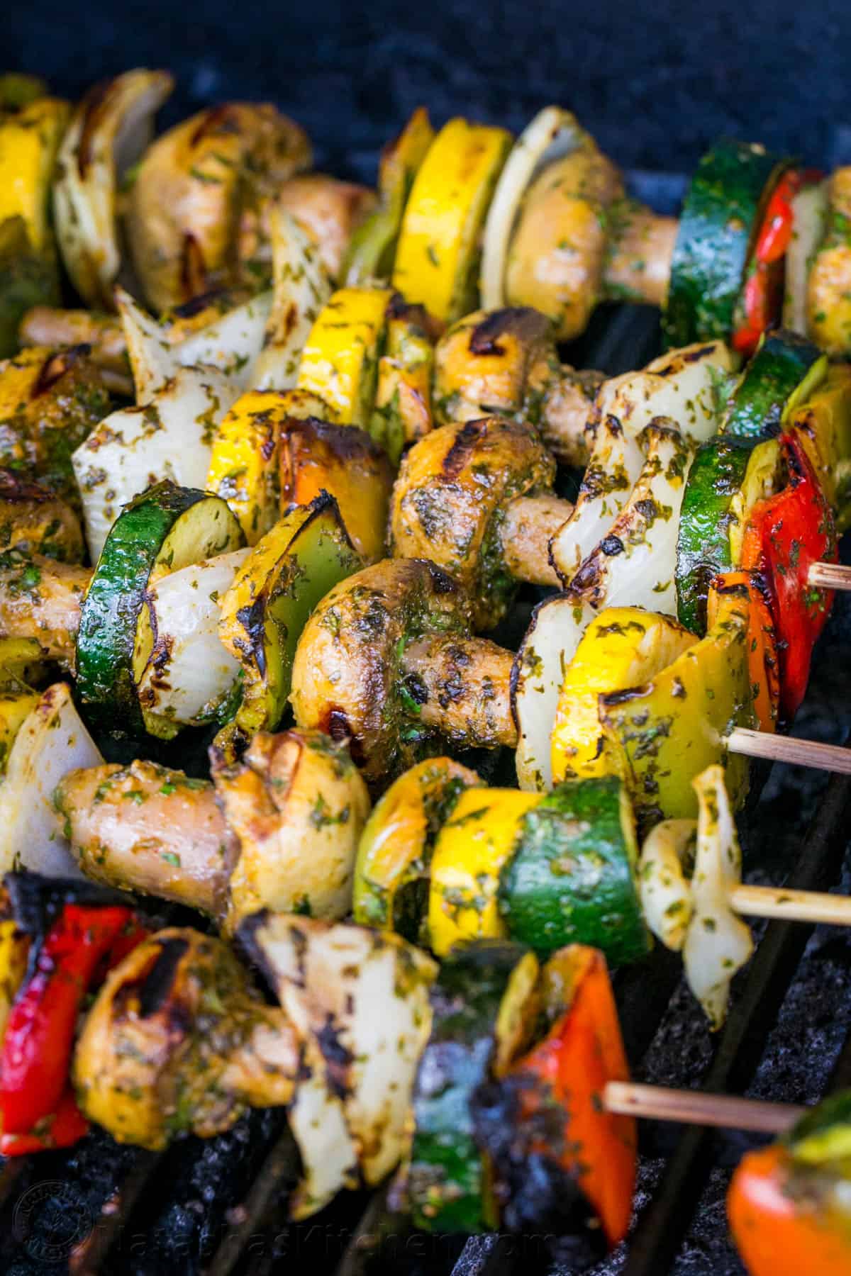 Grilled Moroccan Vegetable Skewers