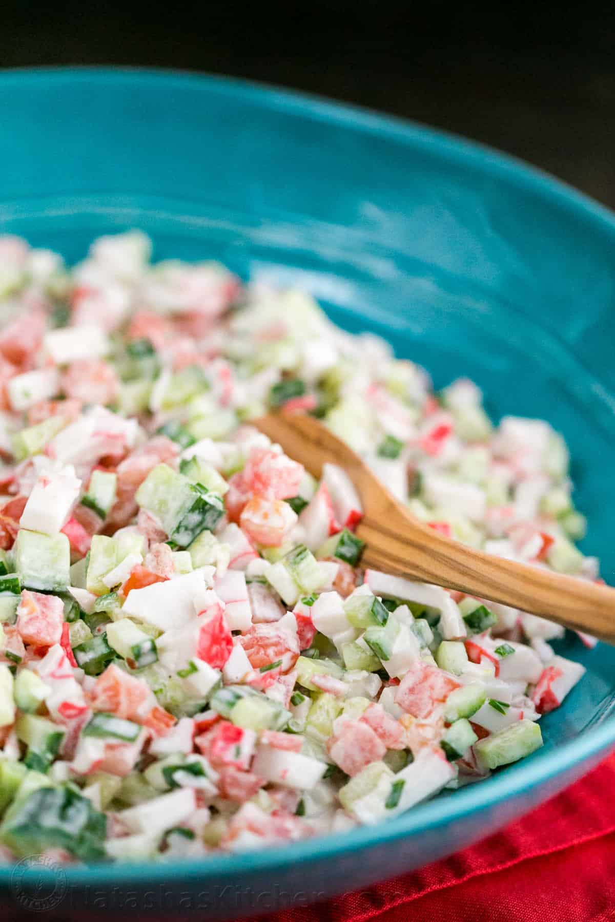 Crab Salad with Cucumber and Tomato Recipe