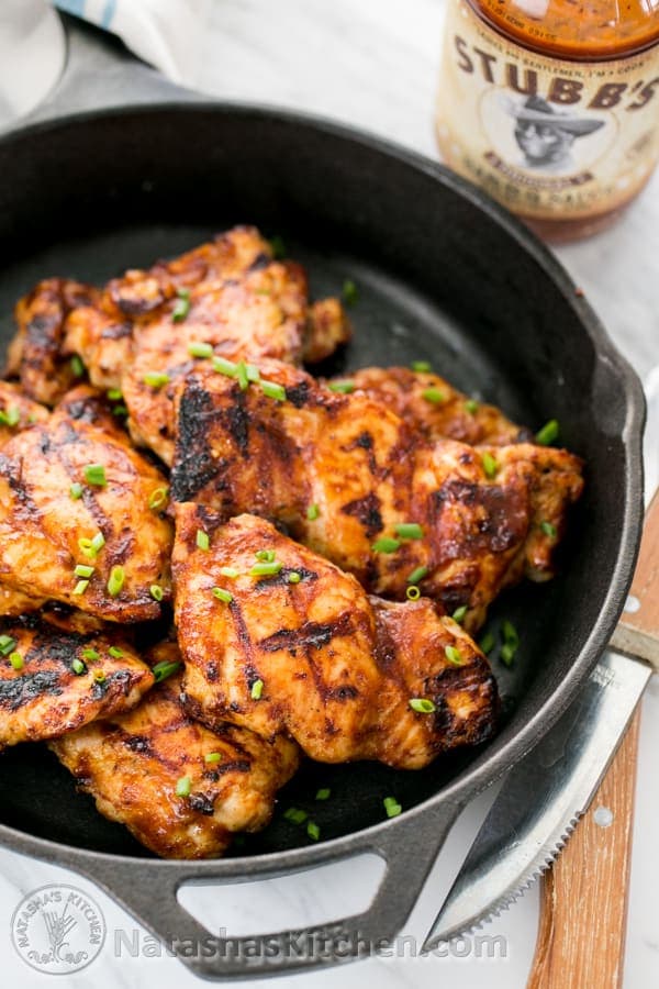 Juicy Barbecued Chicken Thighs Recipe
