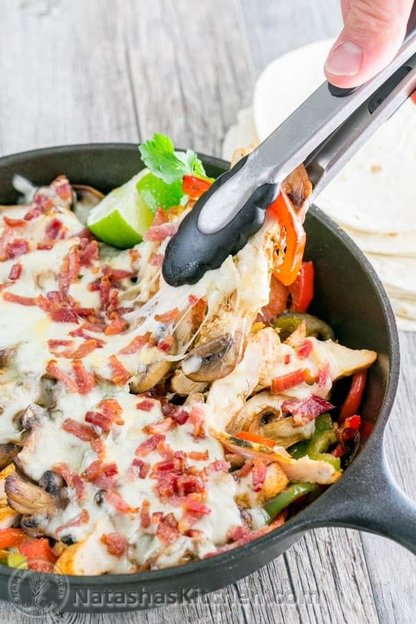 Chicken and Mushroom Fajitas