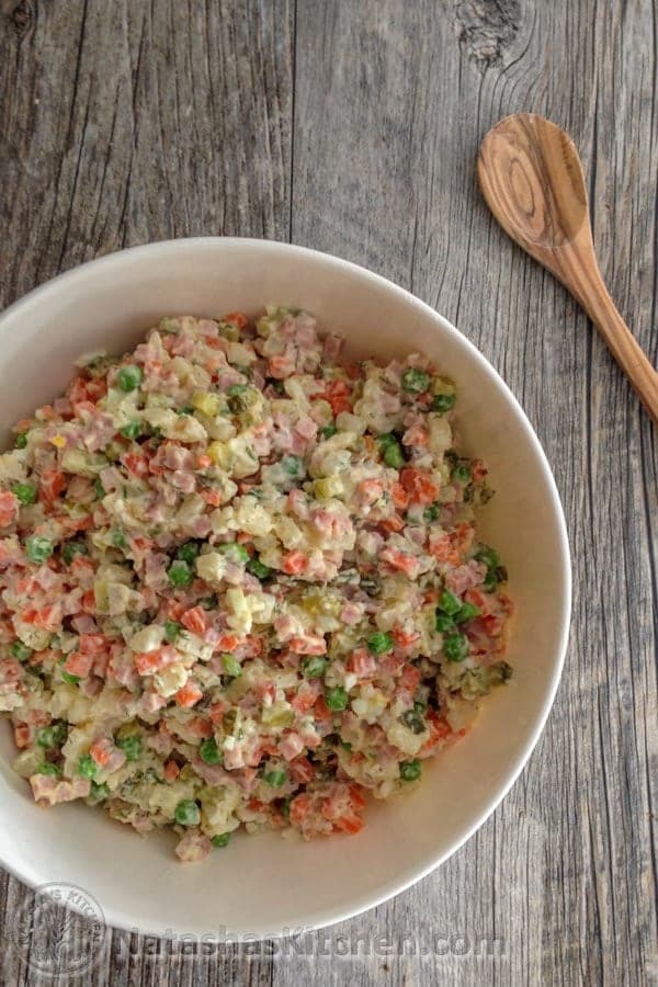 Olivye - Ukrainian Potato Salad - Olivier