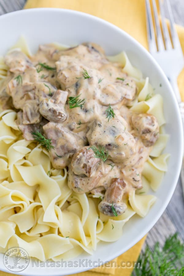 Slow-Cooked Beef Stroganoff + Giveaway