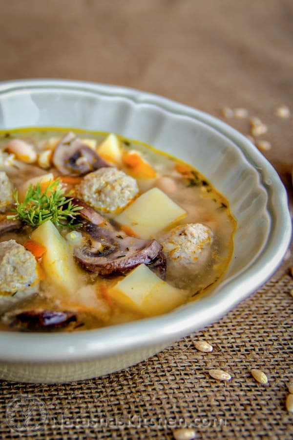 Turkey Meatball Soup