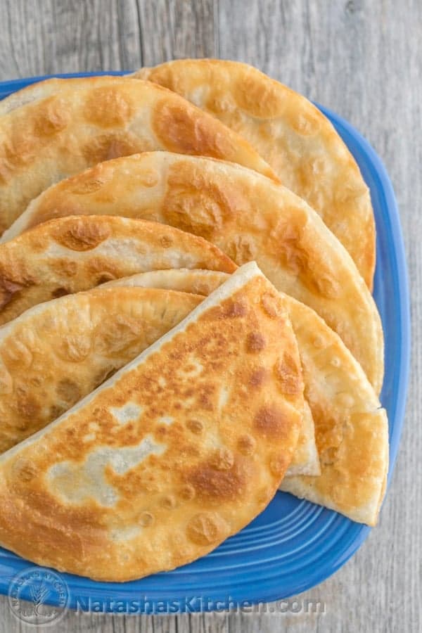 Cabbage and Mushroom Chebureki (Turnovers)