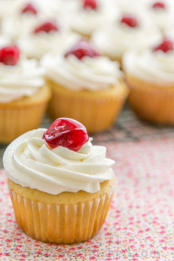 Cherry Surprise Honey Cupcakes Recipe