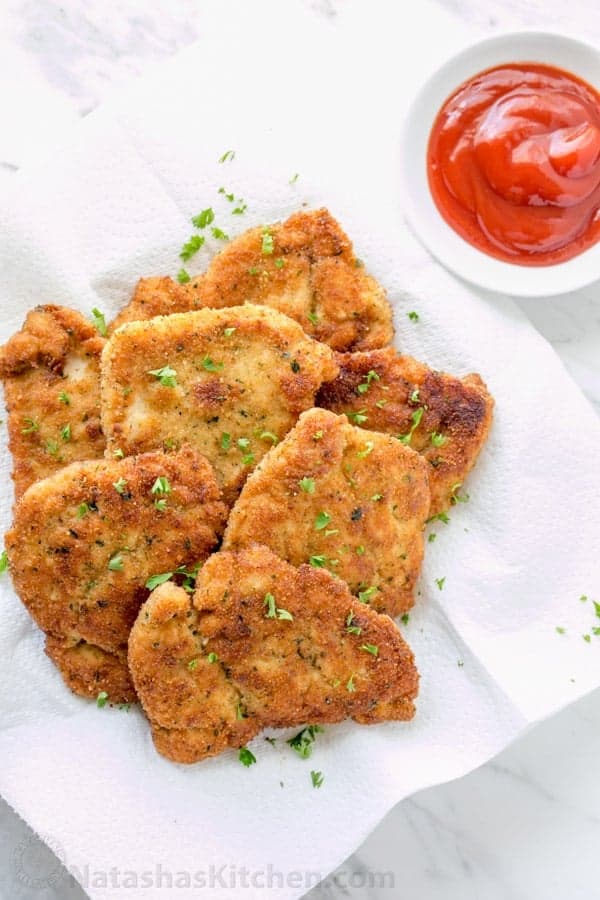 Easy Chicken Strips Recipe (Giant Chicken Nuggets)