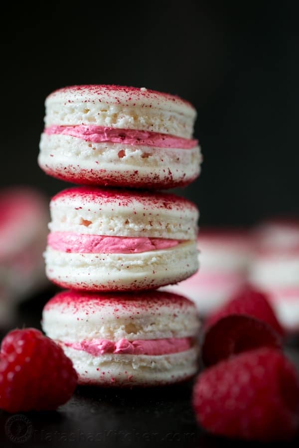 Raspberry Macarons Recipe (Video Tutorial)